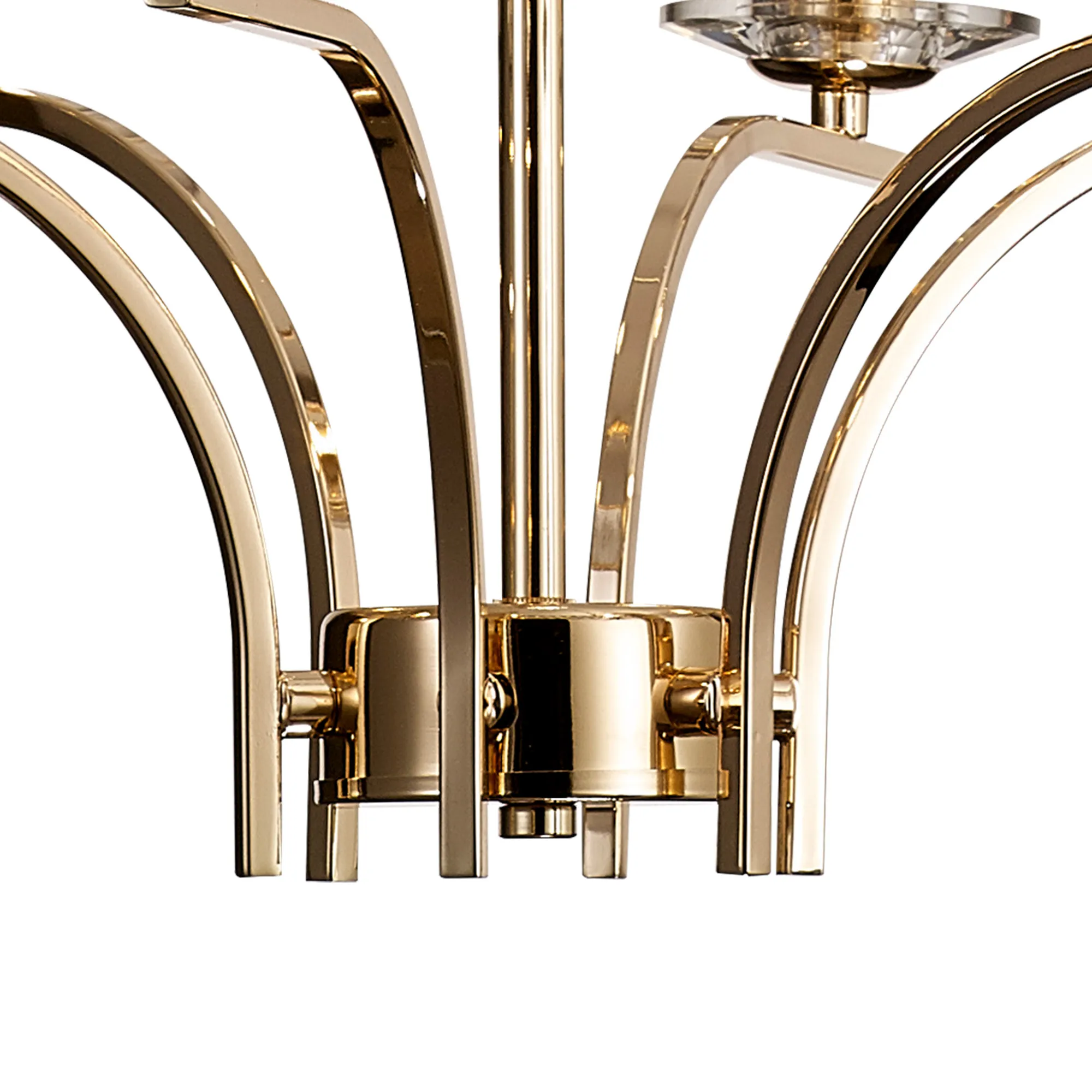 Vivienne Crystal Pendant/Semi Ceiling 6 Light French Gold IL31825  Diyas Vivienne French Gold